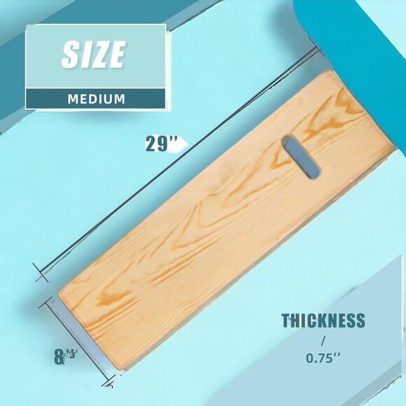 Deluxe Transfer Board and Slide Board with Handles, Mobility Aid - Picture 5 of 7